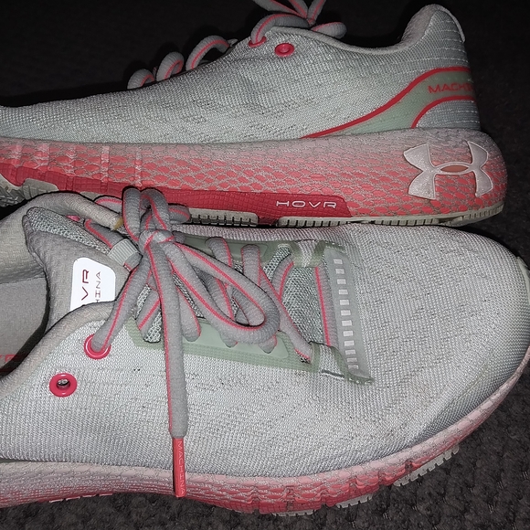 Under Armour Gray and Pink Athletic Shoes - Picture 1 of 4